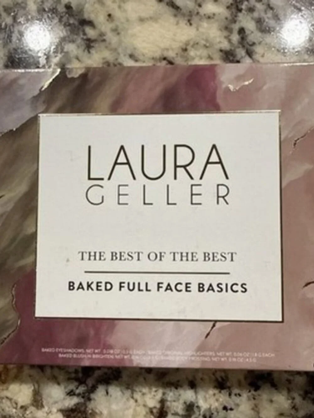 Laura Geller Baked Full Face Basics Palette Oyster,Sunstone,Almond, Porcelain
